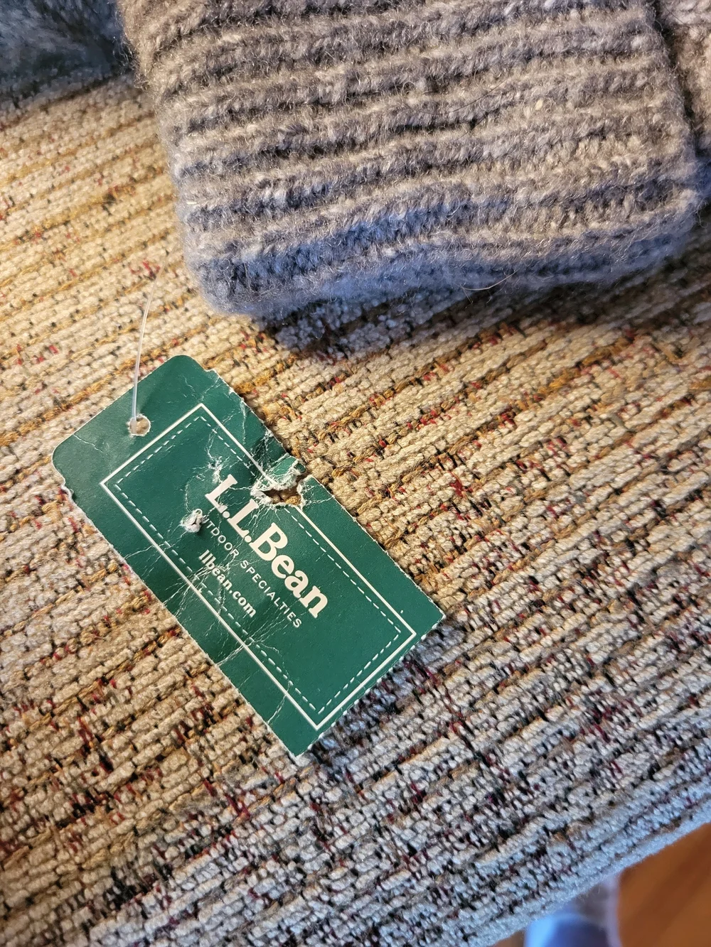 LL Bean Fire Side Lined Gripper Socks